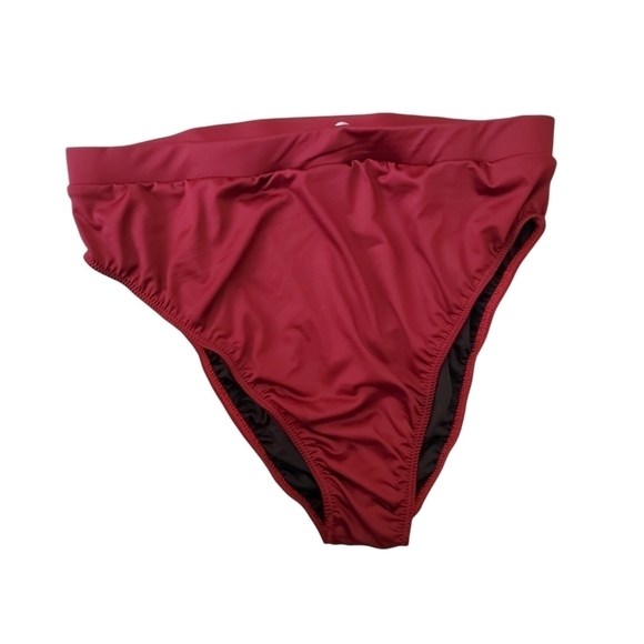 NEW Rebdolls In the Background High Cut Swimsuit Maroon Burgundy Bottoms - Picture 1 of 7